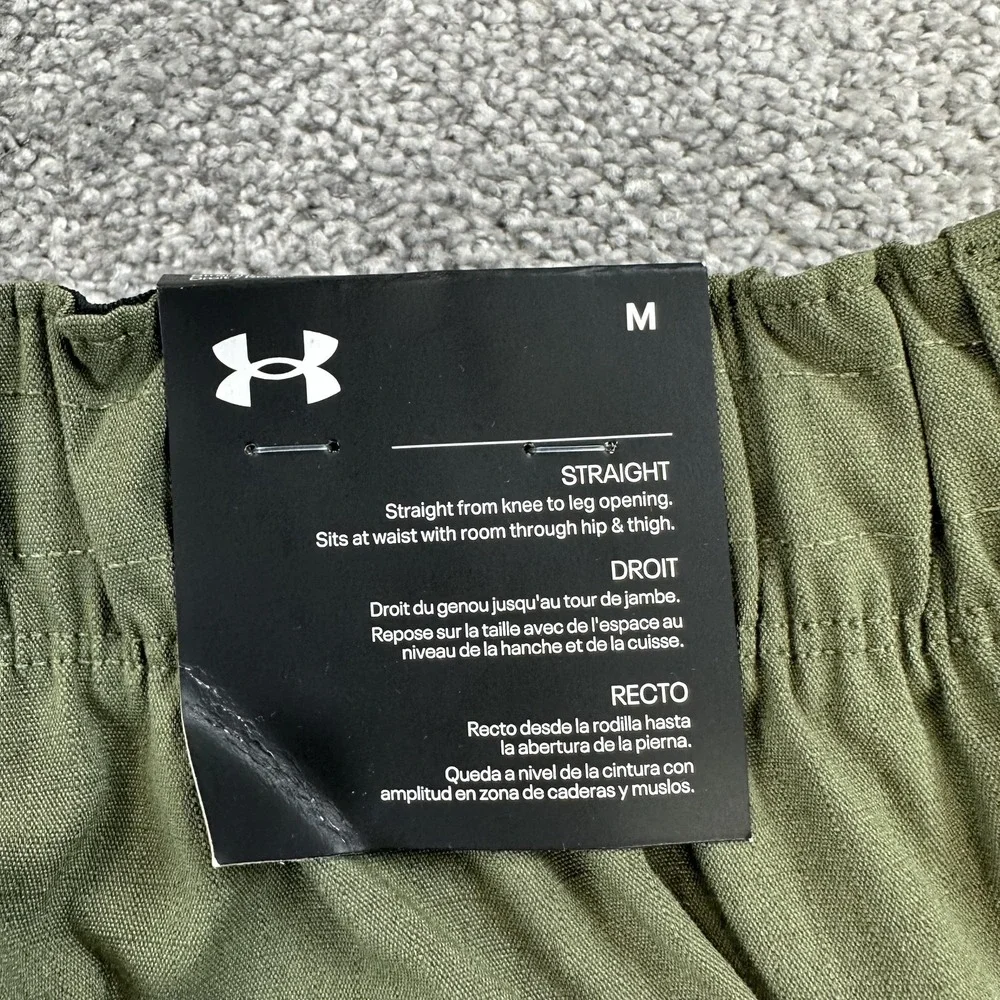 Under Armour Pants Mens Medium Green Unstoppable Cargo Straight Leg Outdoor